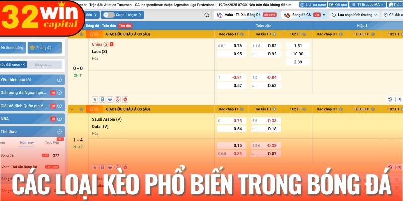 Cách phân biệt các loại kèo khi chơi bóng đá ảo